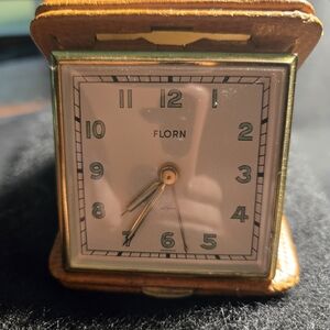 Florn Vintage Travel Alarm Clock MINT